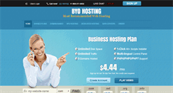 Desktop Screenshot of byohosting.com